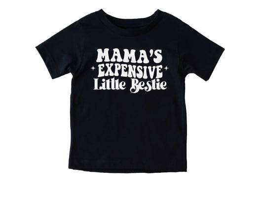 Mama's Expensive Little Bestie T-Shirt, Groovy Retro T-Shirt