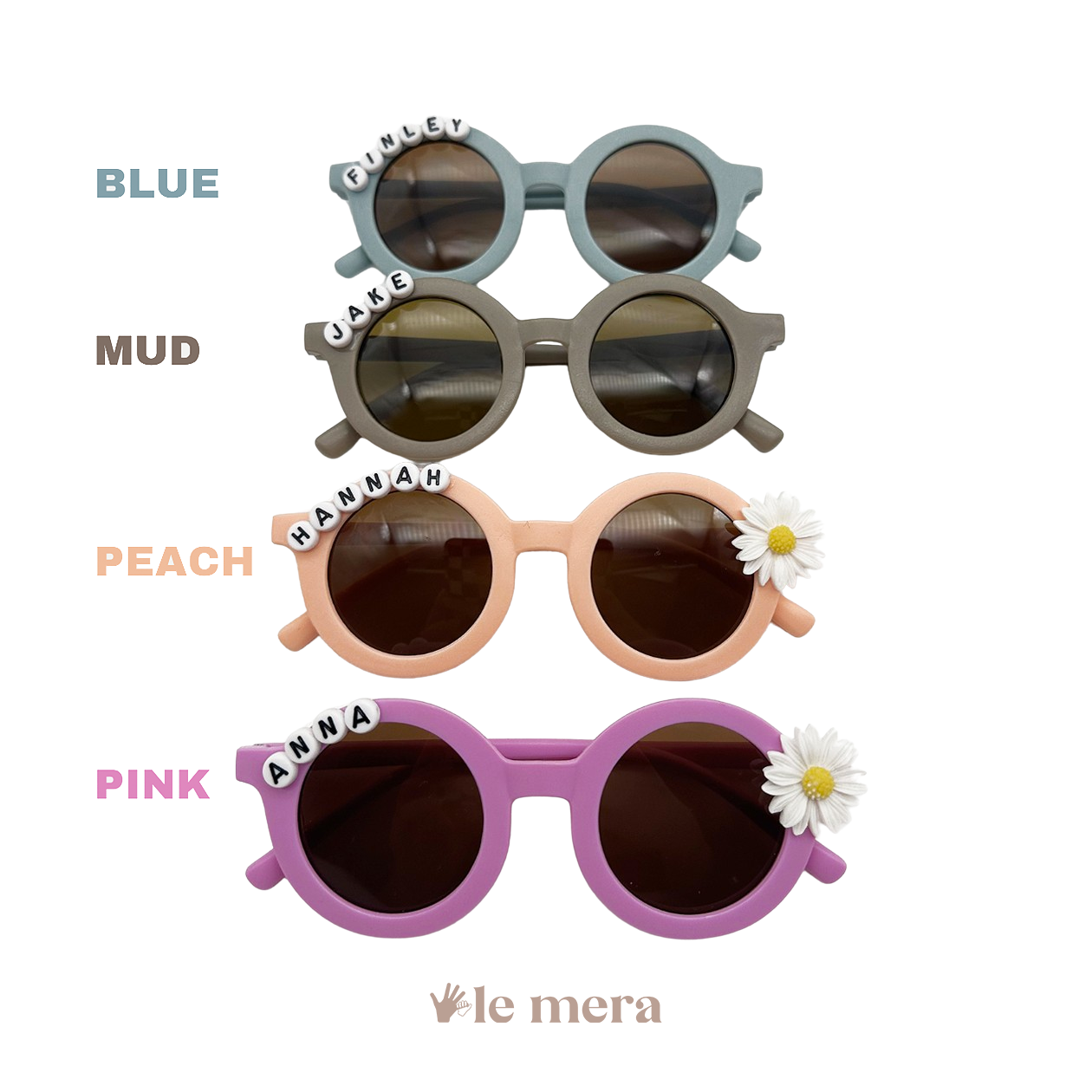 Personalised Kid Sunglasses, Flower Sunglasses, Sumer Glasses, Toddler Glasses