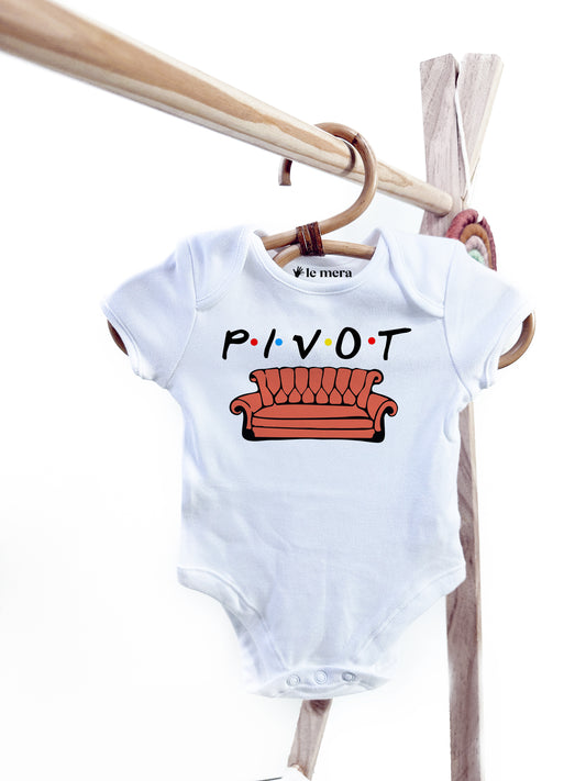 Pivot Baby Vest, Baby Grow, Friends Theme