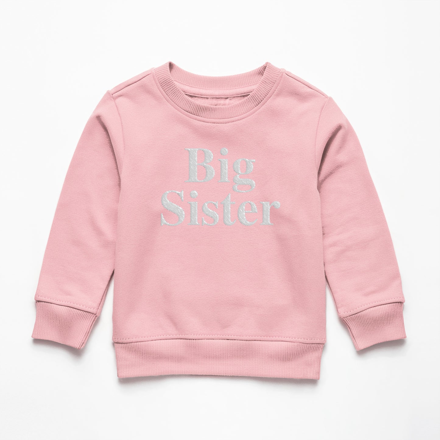 Big Sister Embroidery Sweatshirt, Big Sister Sweater