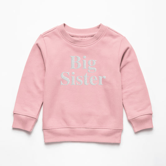 Big Sister Embroidery Sweatshirt, Big Sister Sweater