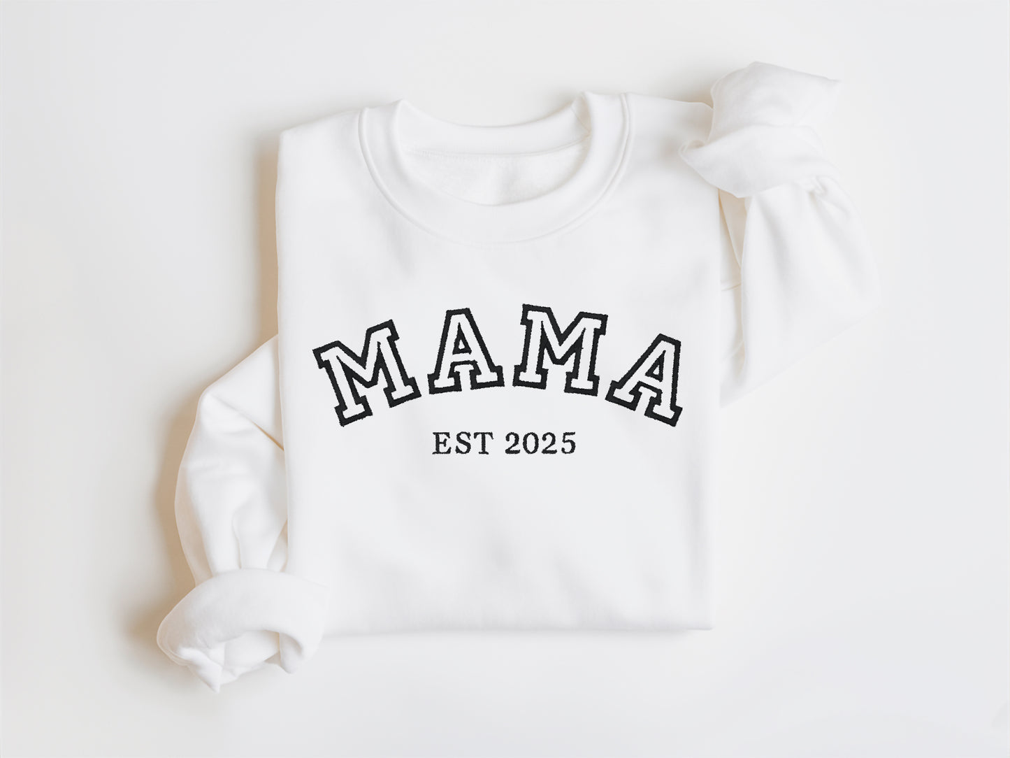 Embroidery Mummy Sweatshirt, Mama Sweatshirt