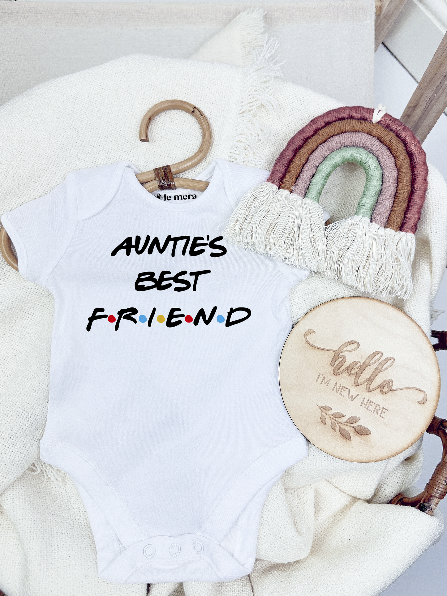 Aunties Best Friend Baby Vest, Baby Grow