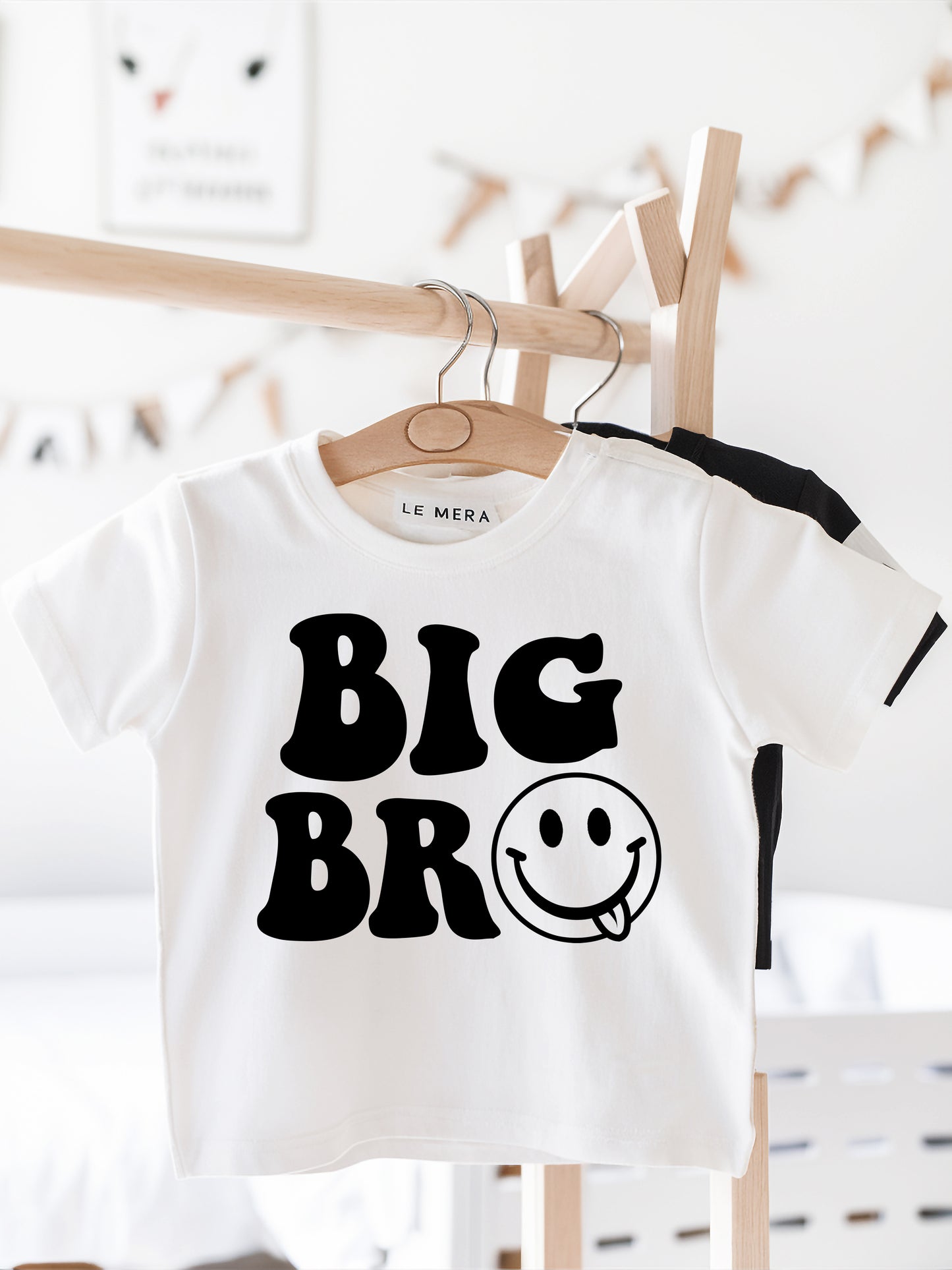 Big Bro Black/White Kids T-Shirt