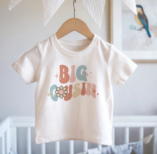 Cousin boho retro T-Shirt, Big Cousin t-shirt