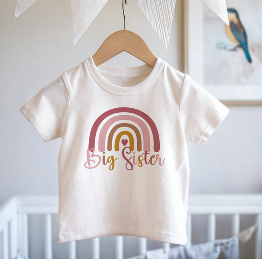 Big Sister Rainbow T-Shirt, Big Sister t-shirt