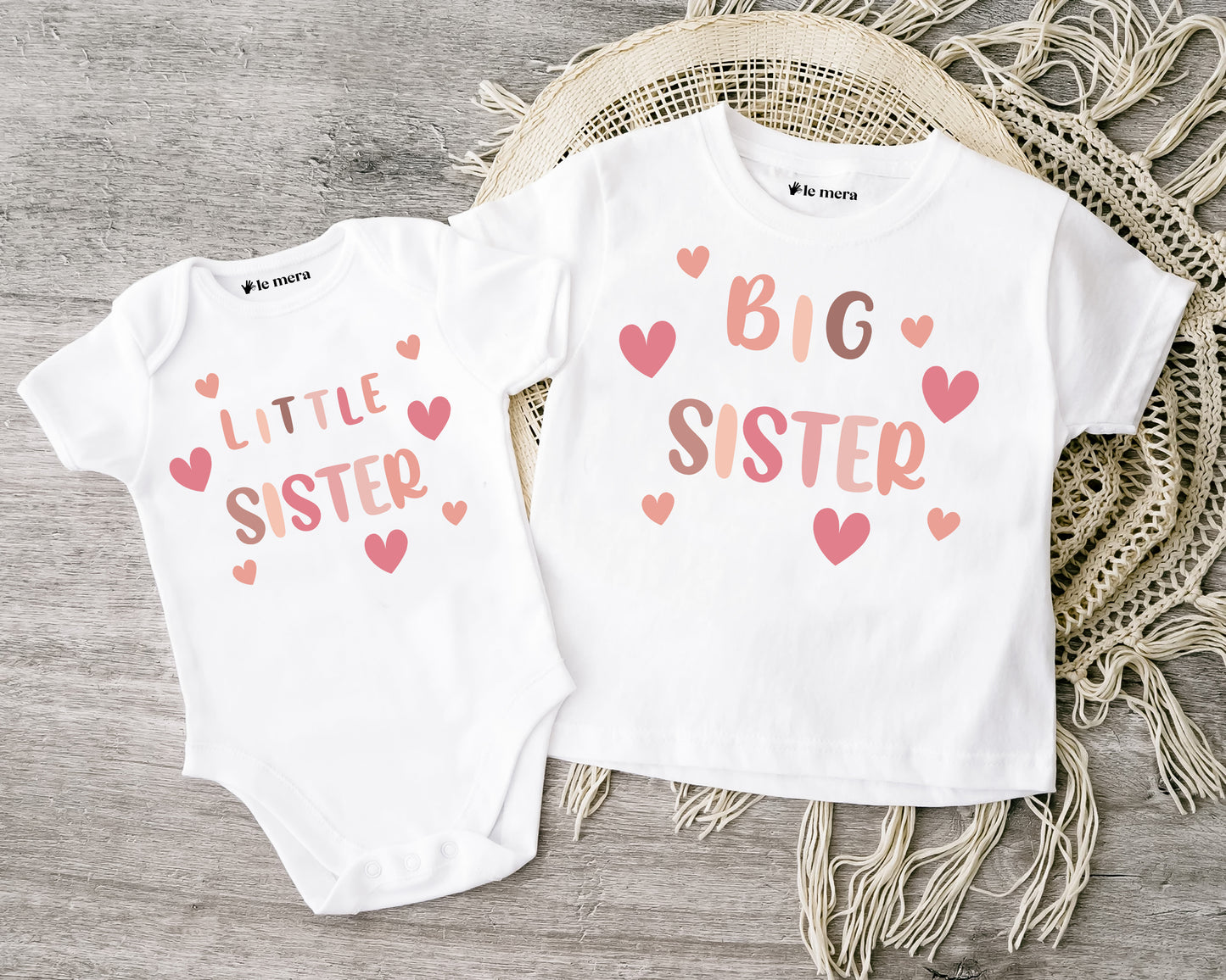 Big Sister Little Sister Hearts, Matching Sister Outfits