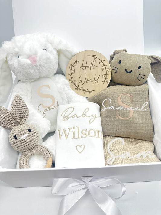 Personalised Newborn Baby Gift Box