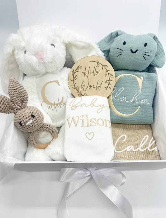 Personalised Newborn Baby Gift Box