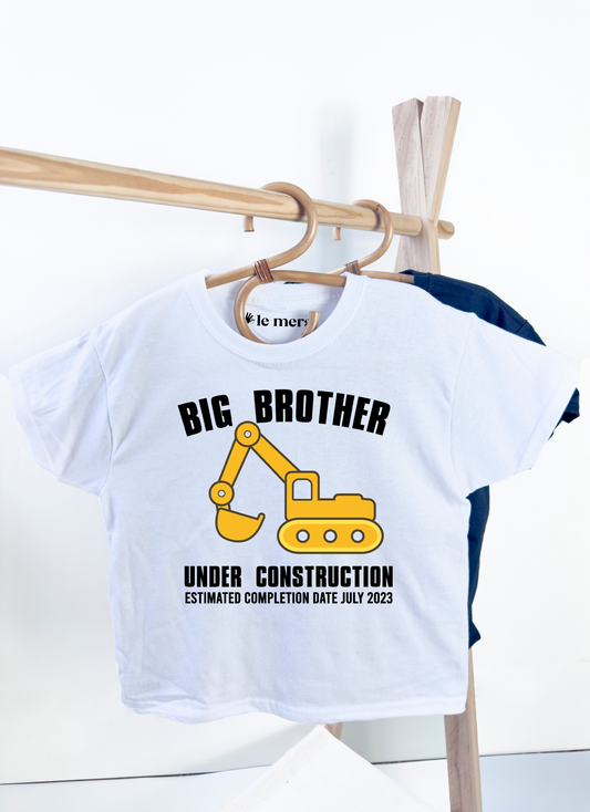 Big Brother Under Construction Kids T-Shirt