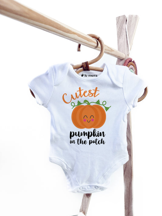 Cutest Pumpkin in the Patch Halloween Baby Vest, Baby Grow