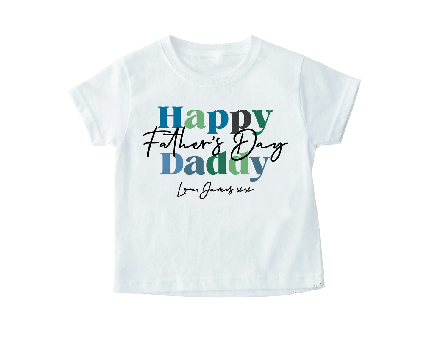 Personalised Happy Father's Day T-Shirt, Father's Day Gift