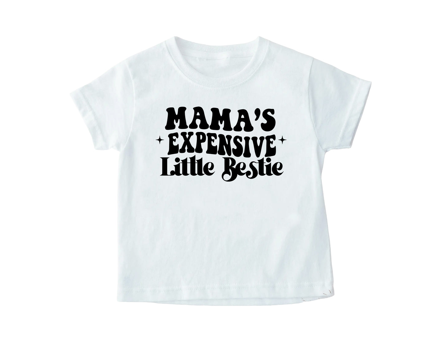 Mama's Expensive Little Bestie T-Shirt, Groovy Retro T-Shirt