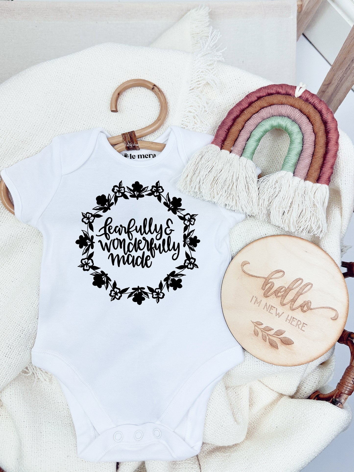 Fearfully and Wonderfully Made Baby Vest, Baby Grow