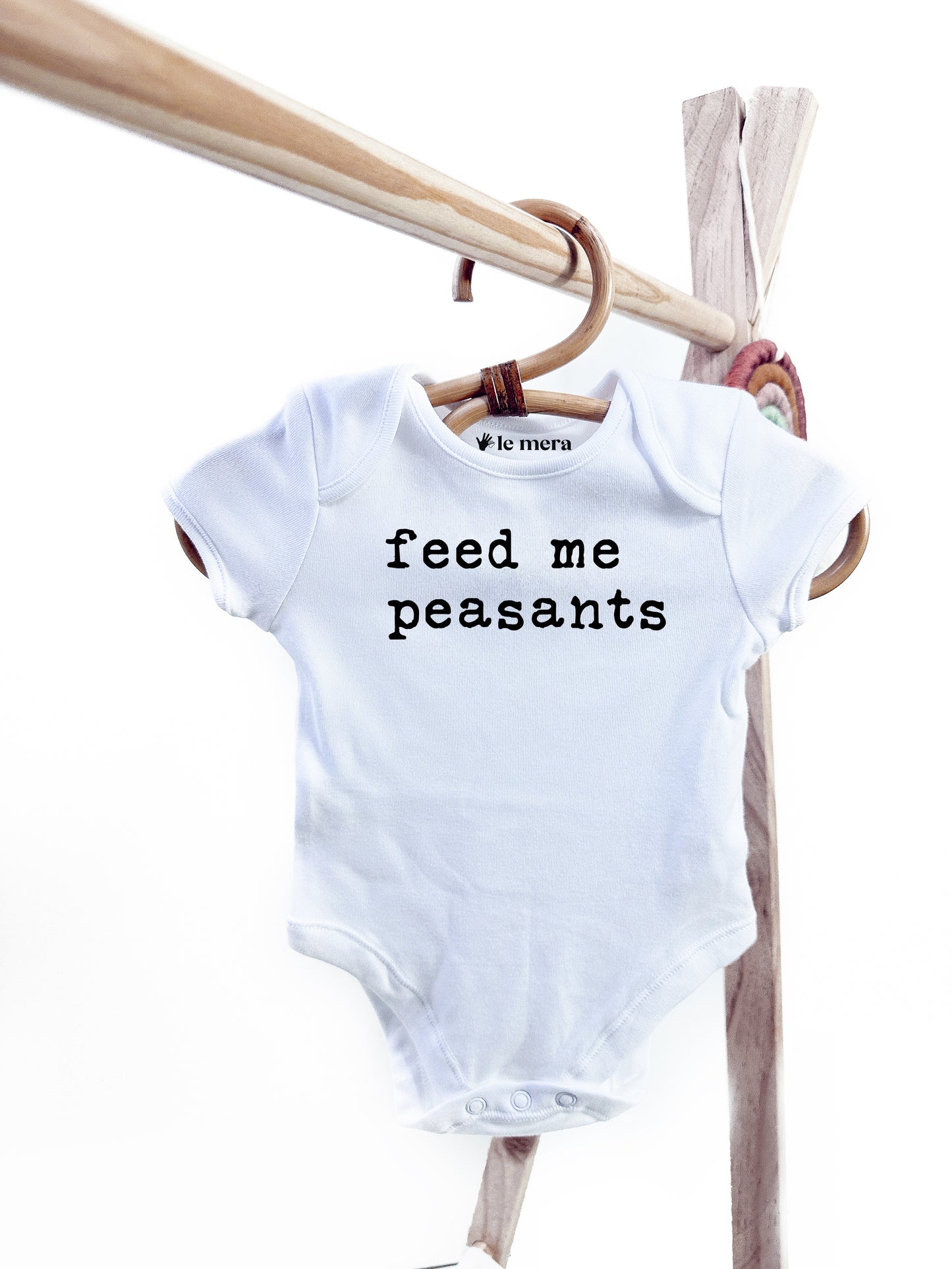 Feed Me Peasants Baby Grow