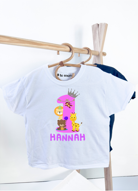 Personalised 1st Birthday Kids T-Shirt, First Birthday