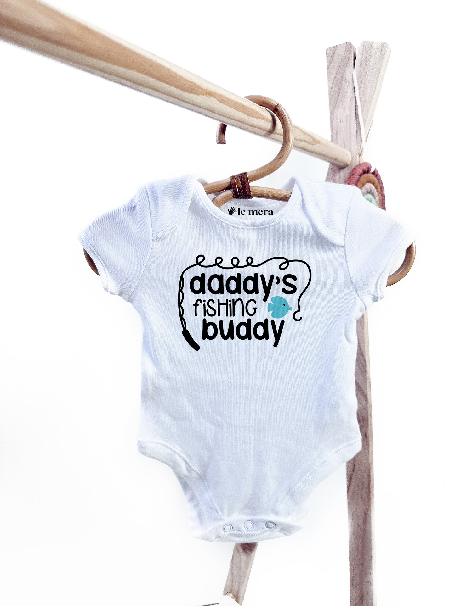 Daddy's Fishing Buddy Baby Vest, Baby Grow