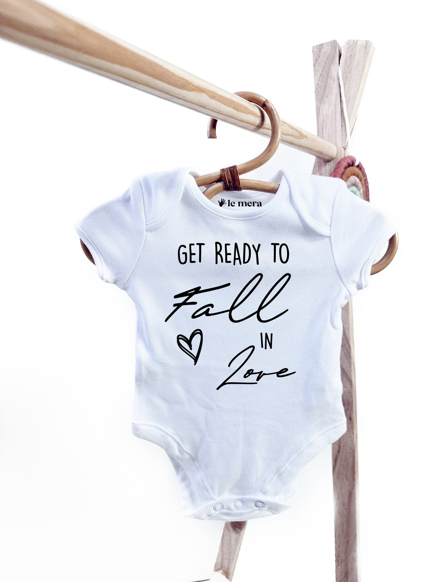 Get Ready To Fall In Love Baby Grow, Baby Announcement