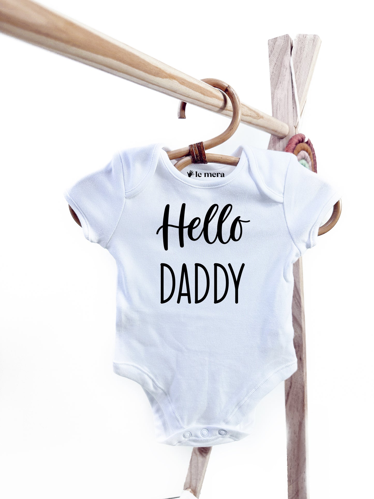 Hello Daddy Baby Vest, Baby Grow, Baby Announcement