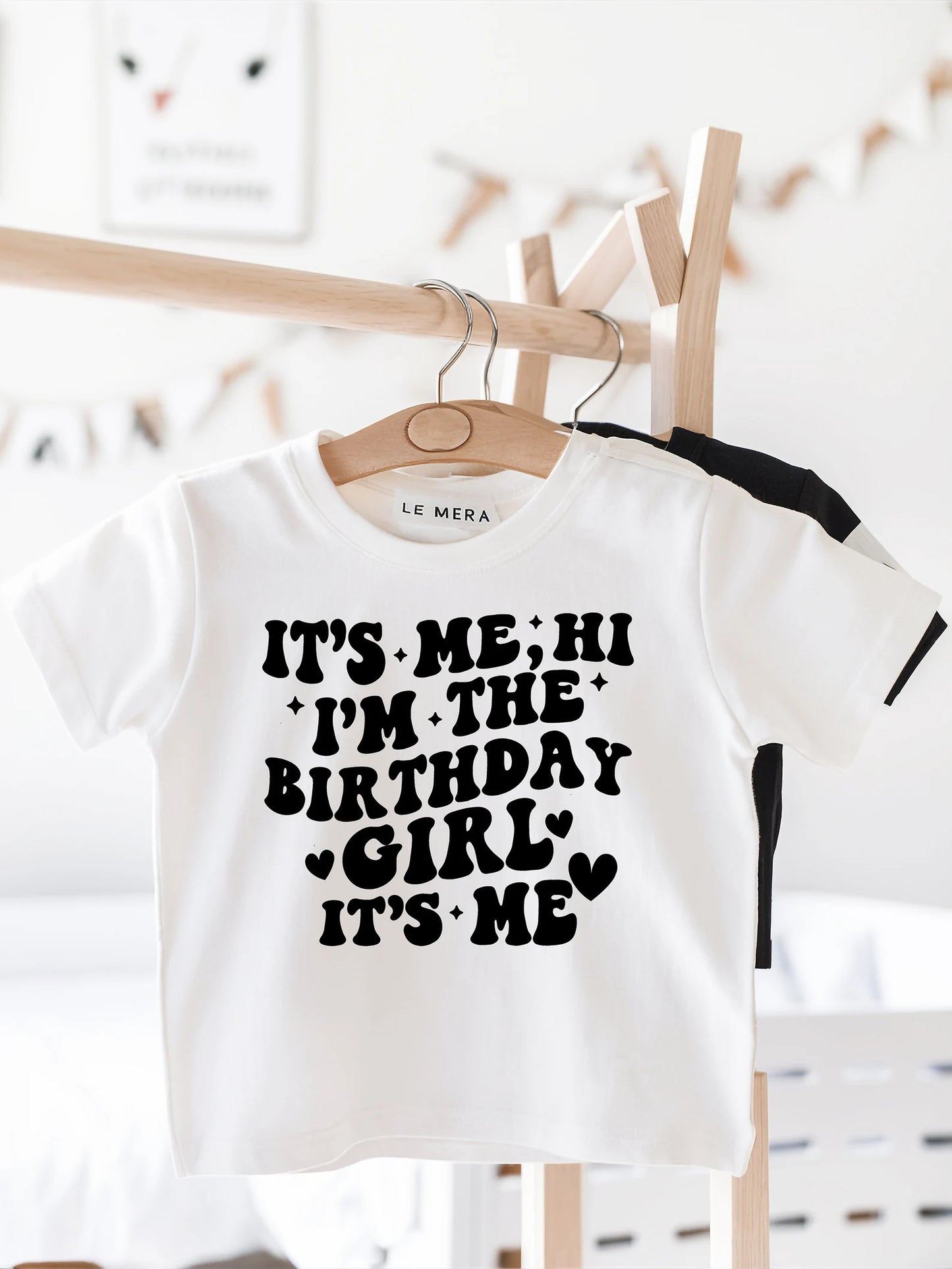 It's Me Hi, I'm The Birthday Girl T- Shirt, Girls Birthday Shirt, Retro Birthday T-Shirt