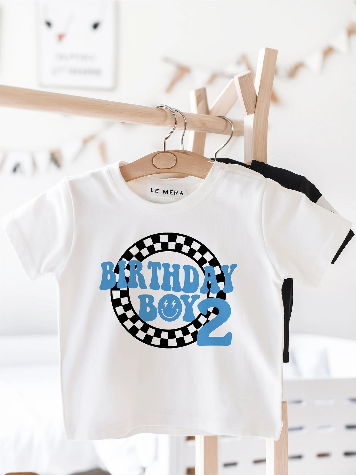 Personalised Retro Birthday Boy T-Shirt, 2nd Birthday T-Shirt