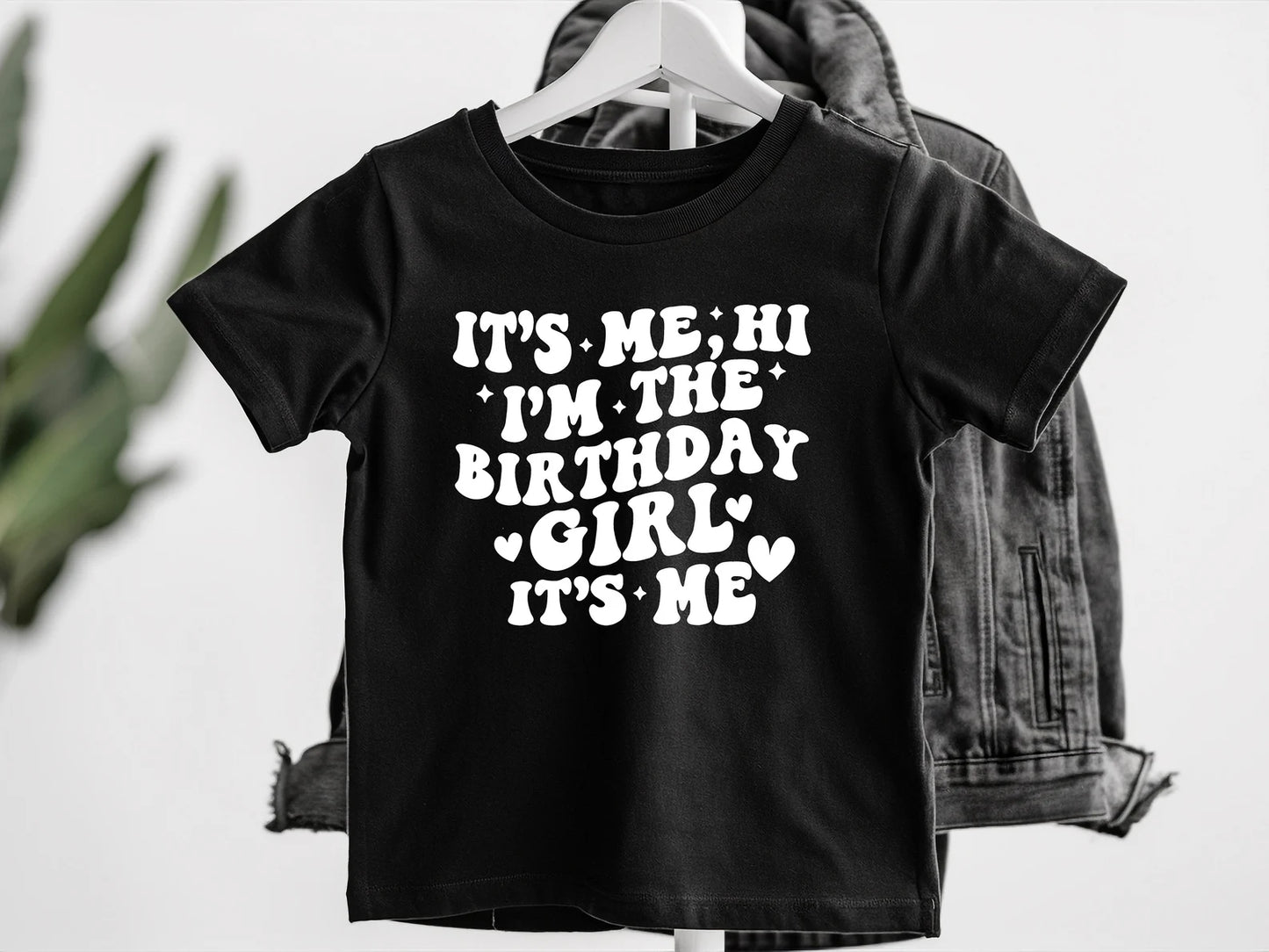 It's Me Hi, I'm The Birthday Girl T- Shirt, Girls Birthday Shirt, Retro Birthday T-Shirt