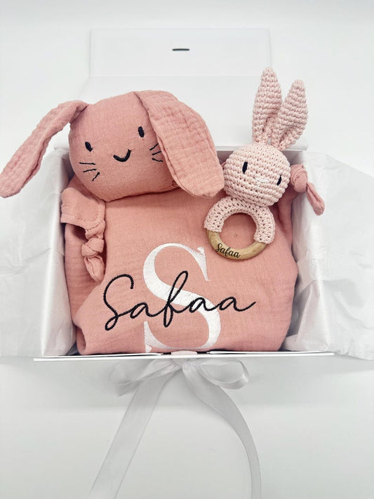 Personalised Newborn Girl Baby Gift Box