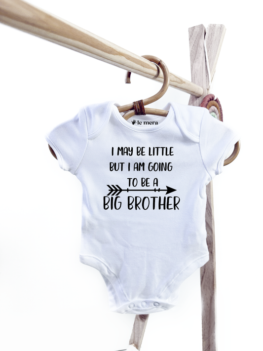 I May Be Little But I'm Going To Be A Big Brother Baby Vest, Baby Grow