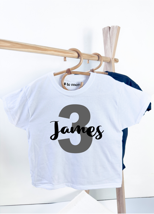 Personalised Kids Initial Kids T-Shirt