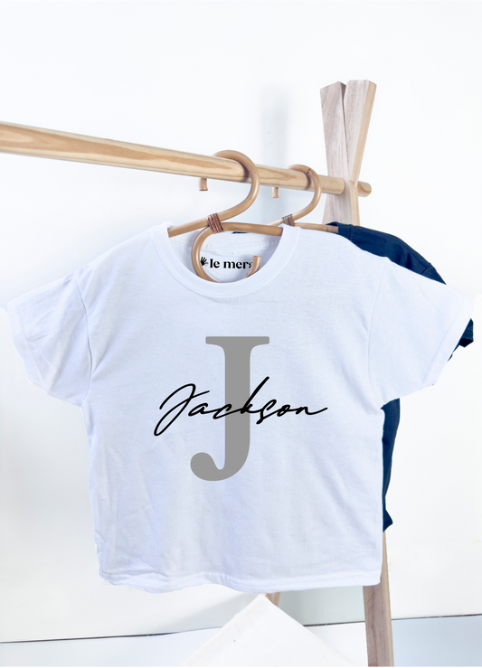 Personalised Initial Name Kids T-Shirt