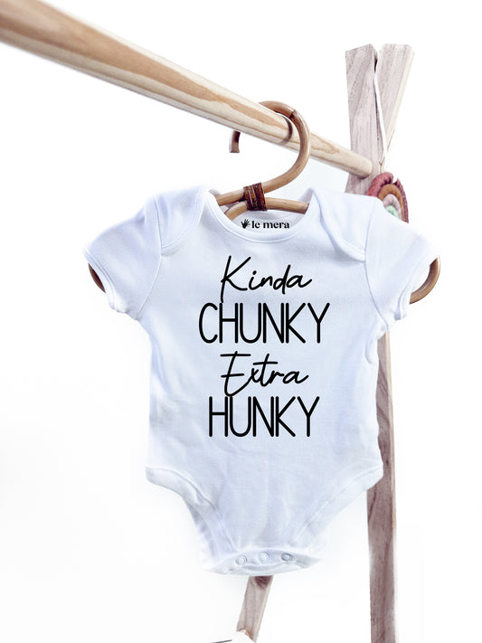 Kinda Chunky Extra Hunky Baby Grow, New Baby Announcement