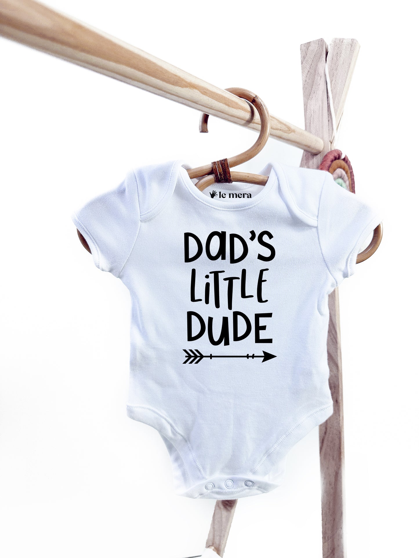 Dad's Little Dude Baby Vest, Baby Grow