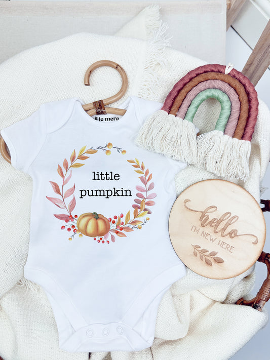 Little pumpkin Halloween Baby Vest, Baby Grow