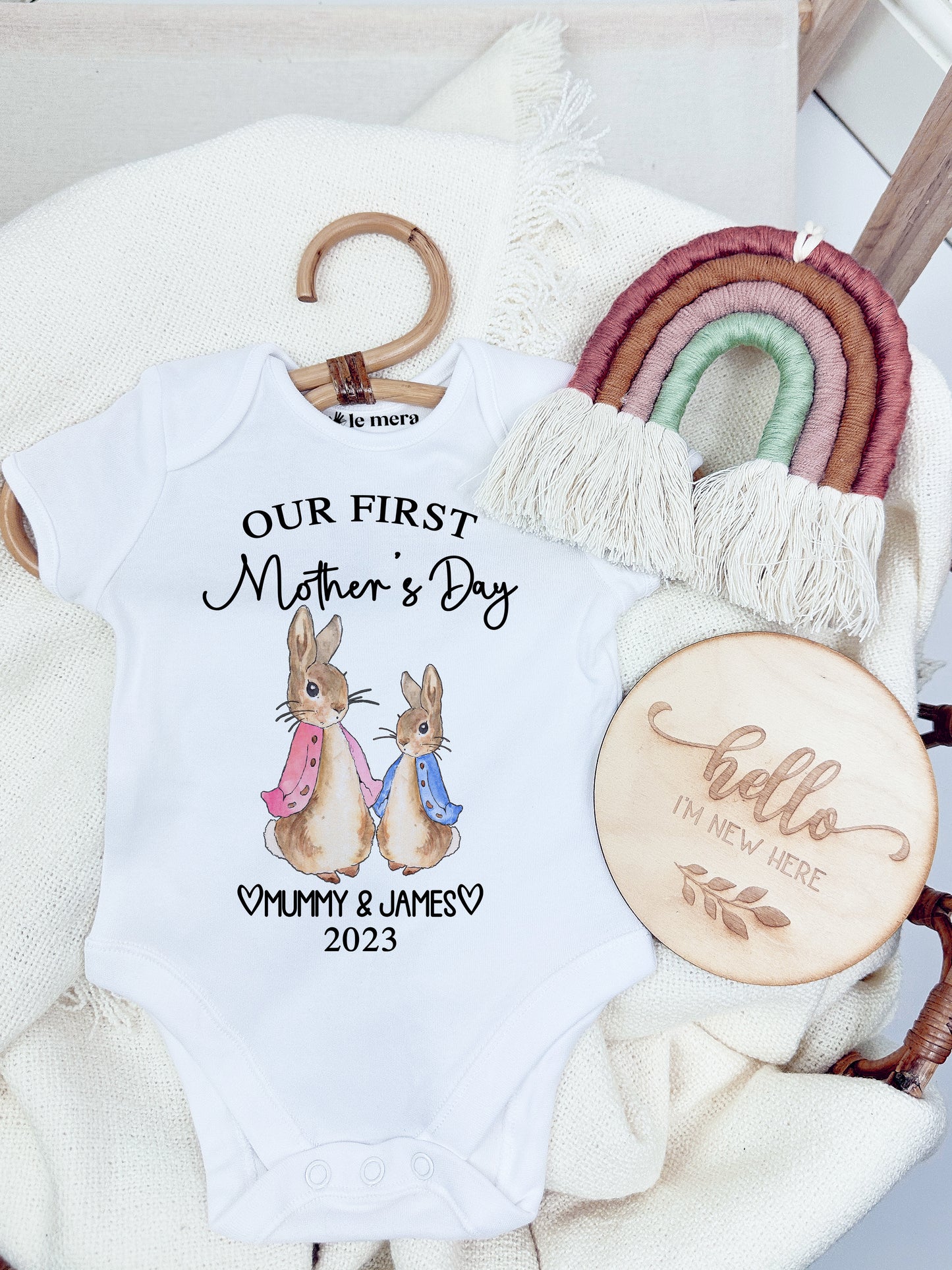 Our First Mothers Day Baby Vest, Baby Grow ,1st Mother's Day