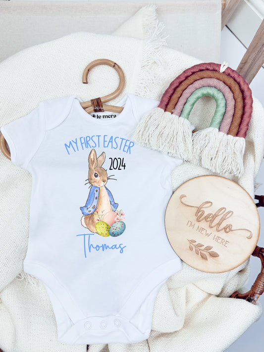 Personalised My First Easter Baby Vest, Baby Grow