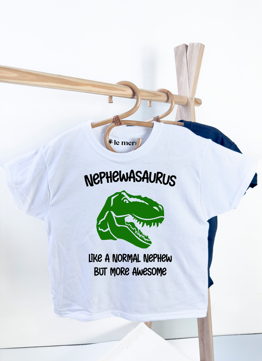 Nephewasaurus Kids T-Shirt, Kids Nephew Dinosaur Kids T-Shirt