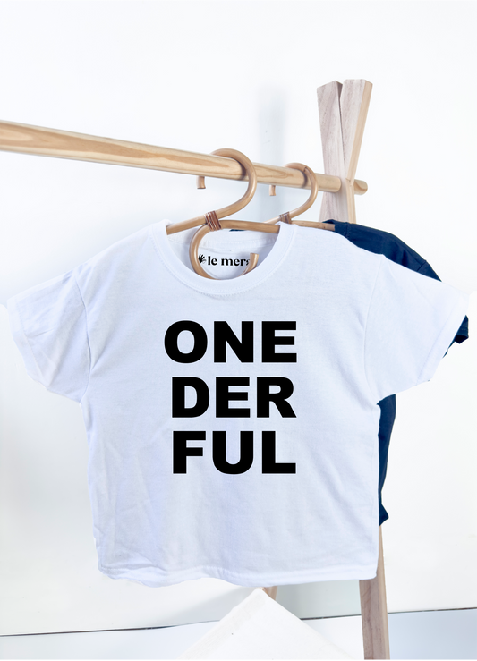 Kids Onederful First Birthday Kids T-Shirt, 1st Birthday