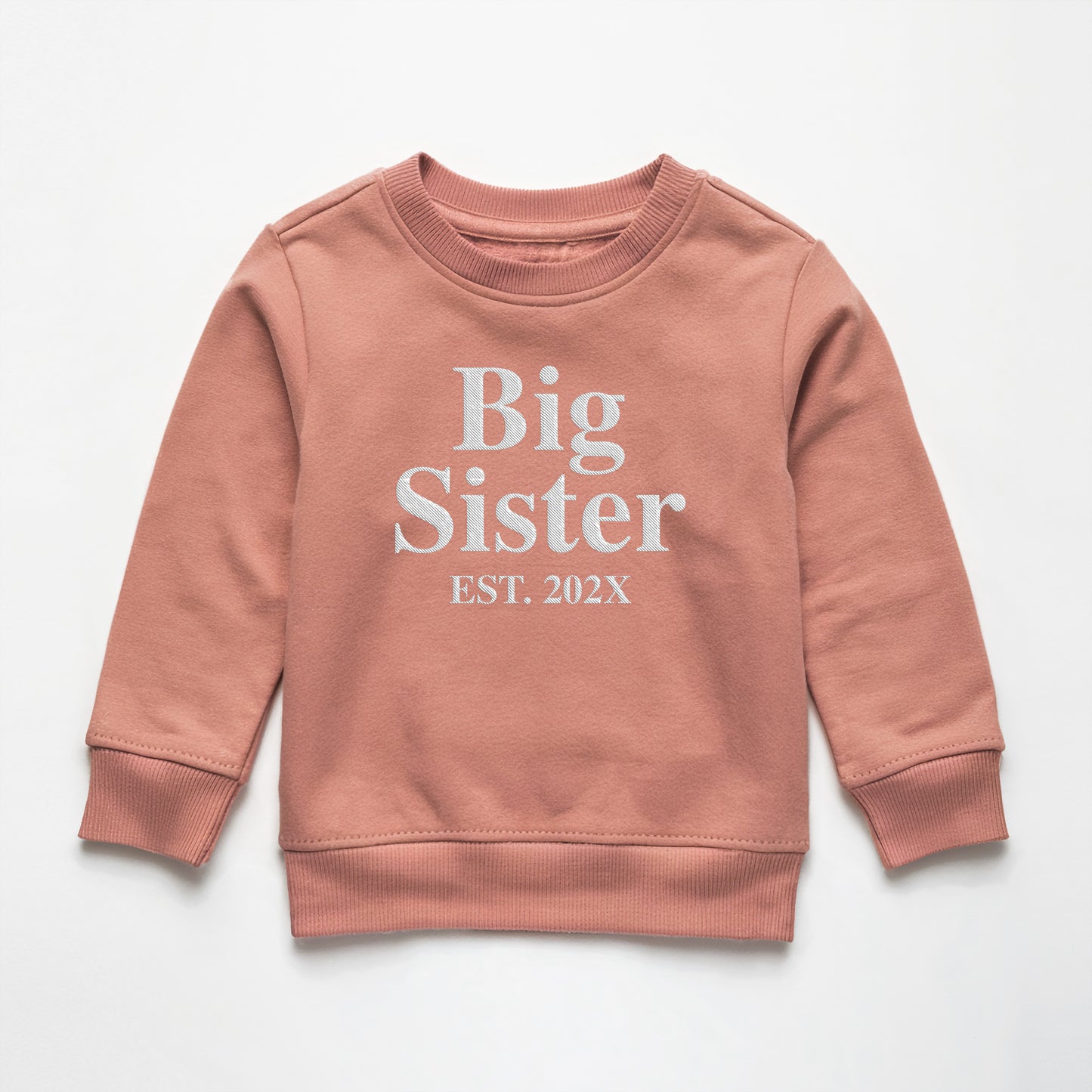 Big Sister est. 202X Embroidery Sweatshirt, Big Sister Sweater