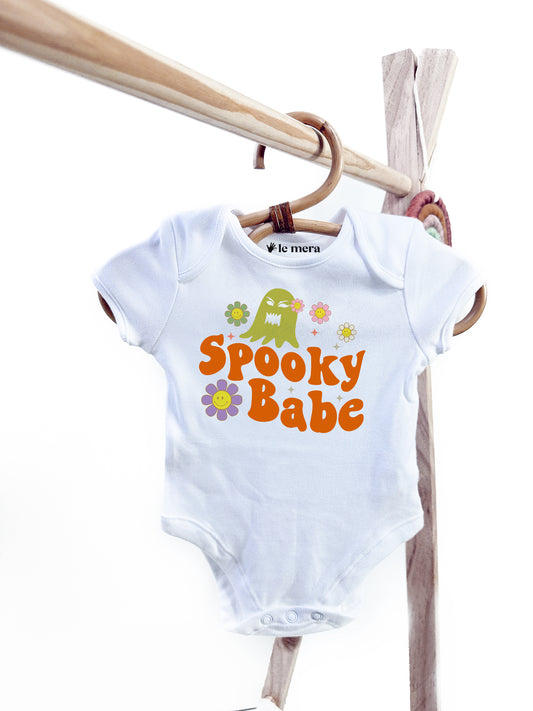 Spooky Babe Baby Vest, Baby Grow, Halloween