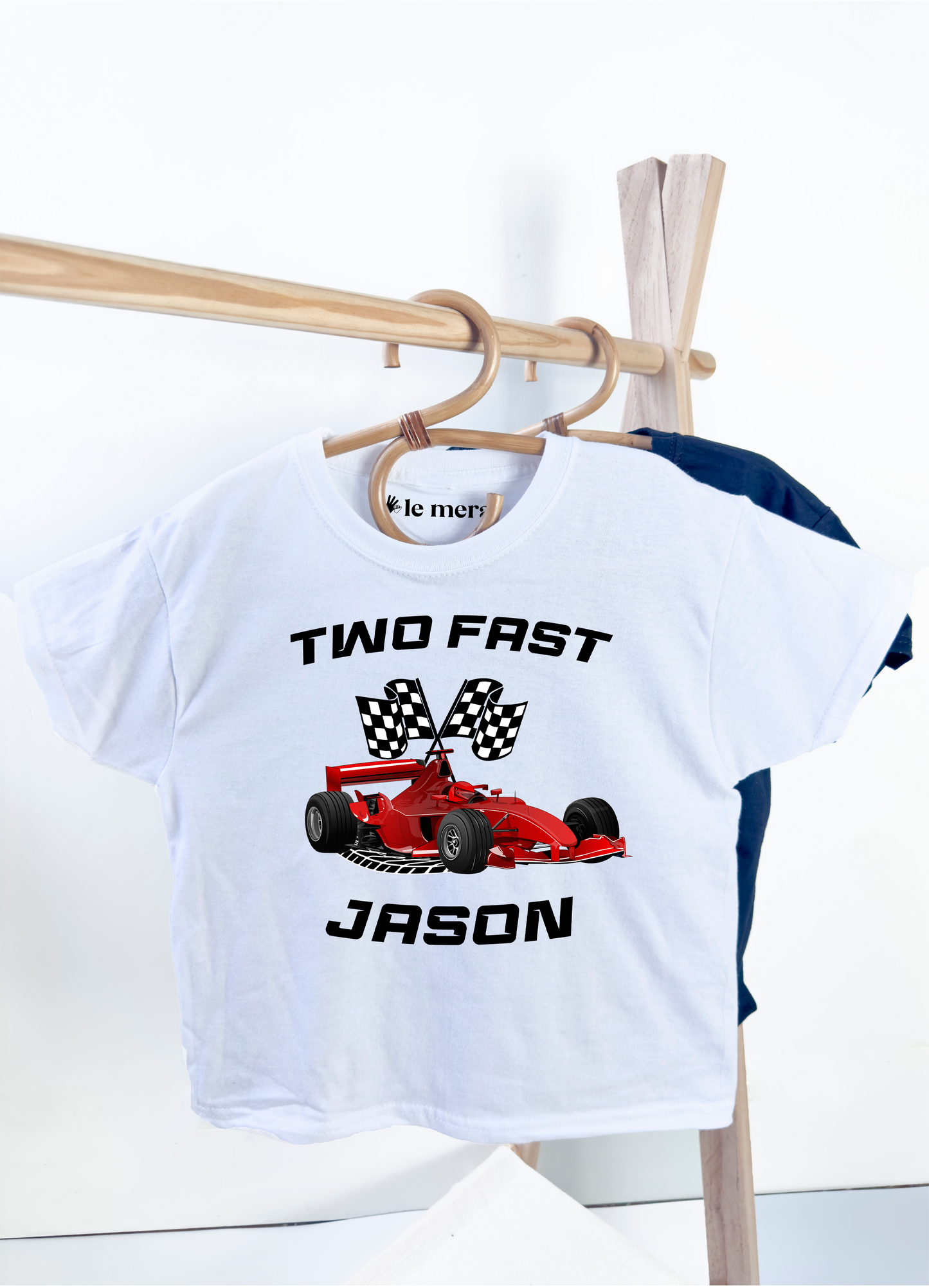 Two Fast Birthday Shirt, Two Year Old Racing Birthday Shirt