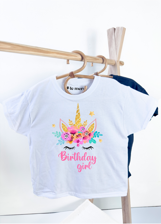 Birthday Girl Unicorn Kids T-Shirt