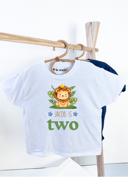 Personalised Woodland Birthday Kids T-Shirt