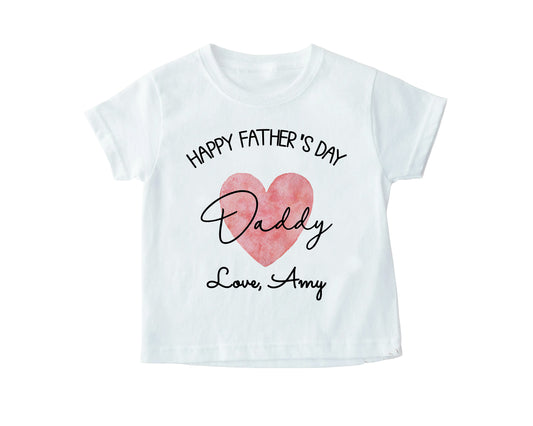 Personalised Happy Father's Day T-Shirt, Father's Day Gift