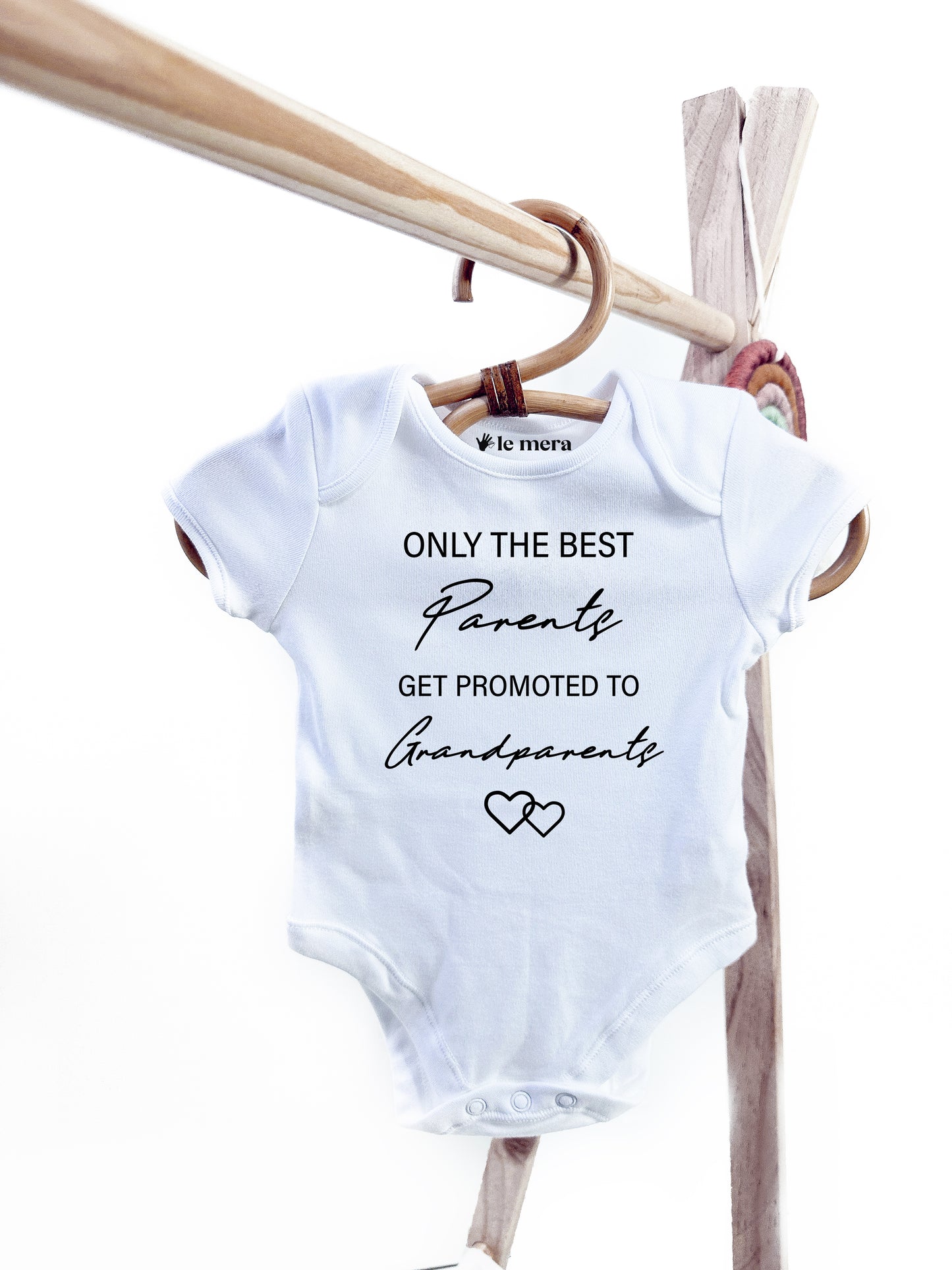 Only The Best Parents Get Promoted To Grandparents Baby Vest, Baby Grow