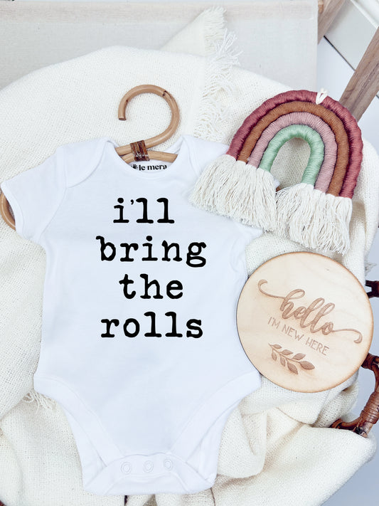 I'll bring The Rolls Funny Baby Vest, Baby Grow