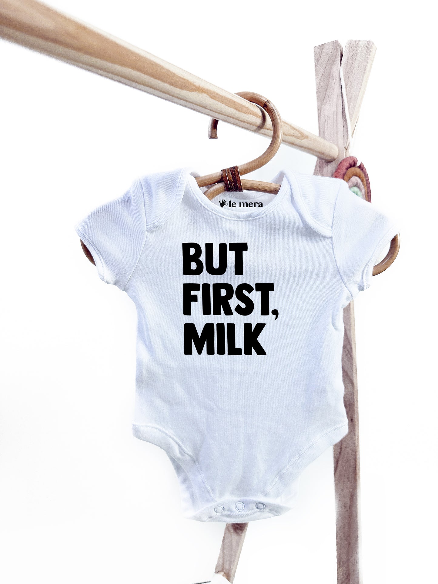 But first Milk Baby Vest, Baby Grow