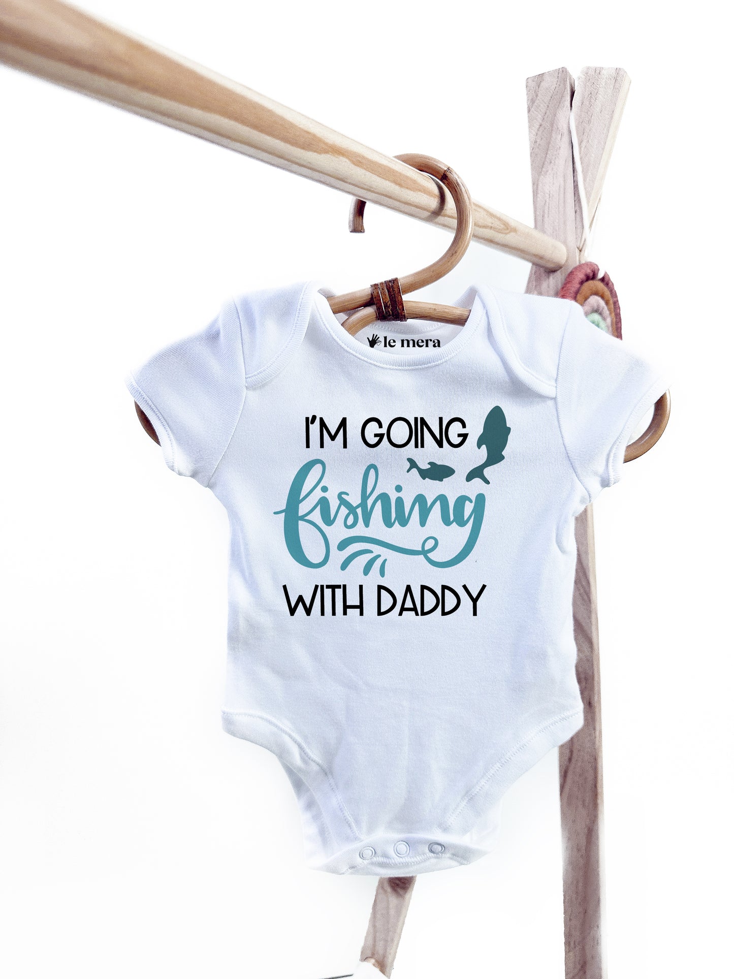 I'm Going Fishing With Daddy Baby Vest, Baby Grow