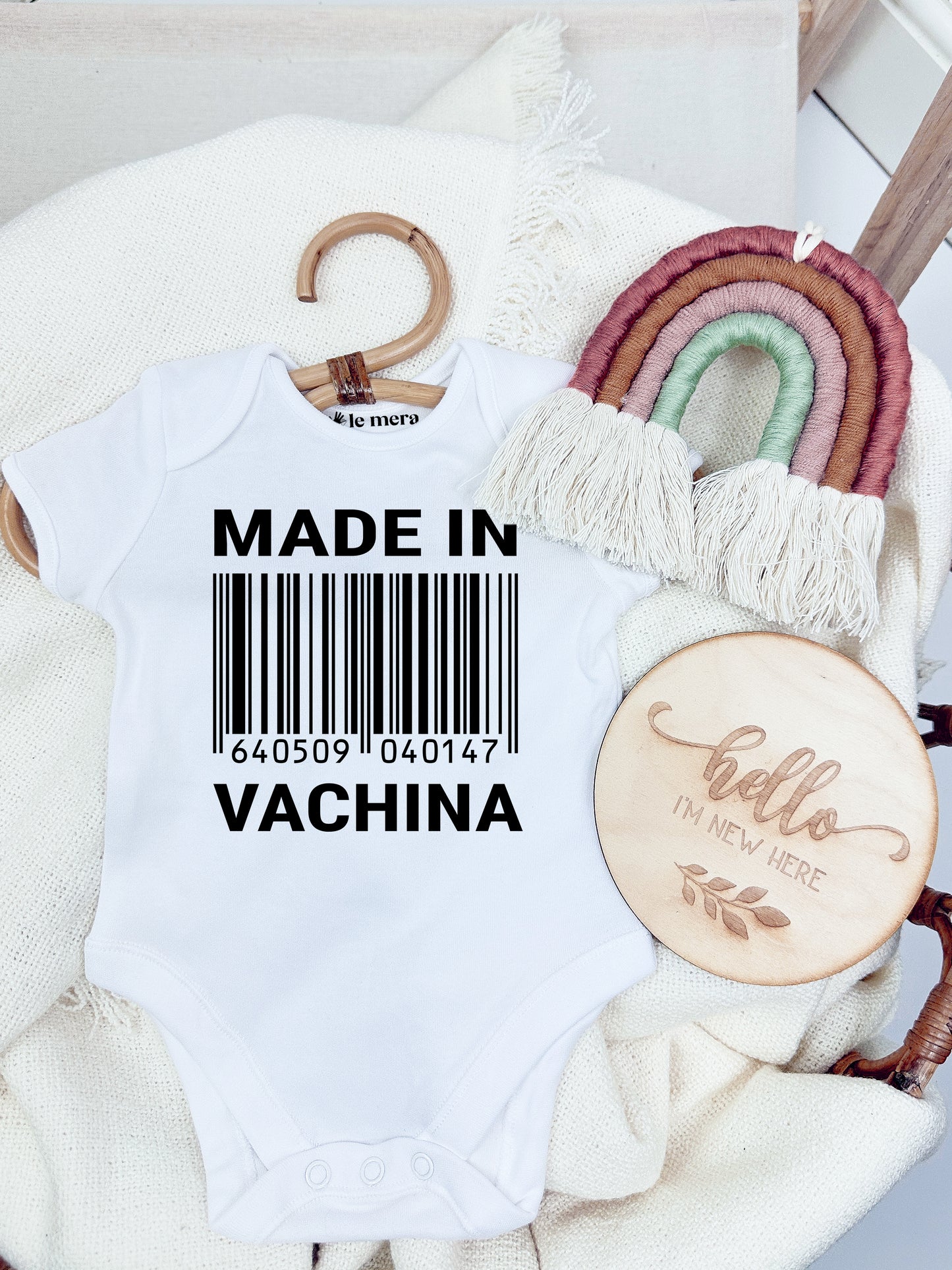 Made In Vachina Baby Vest, Baby Grow