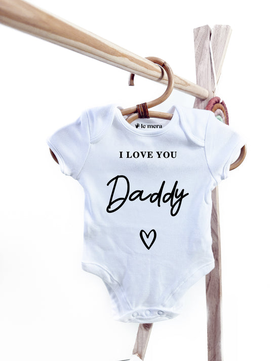 I Love You Daddy Baby Vest, Baby Grow