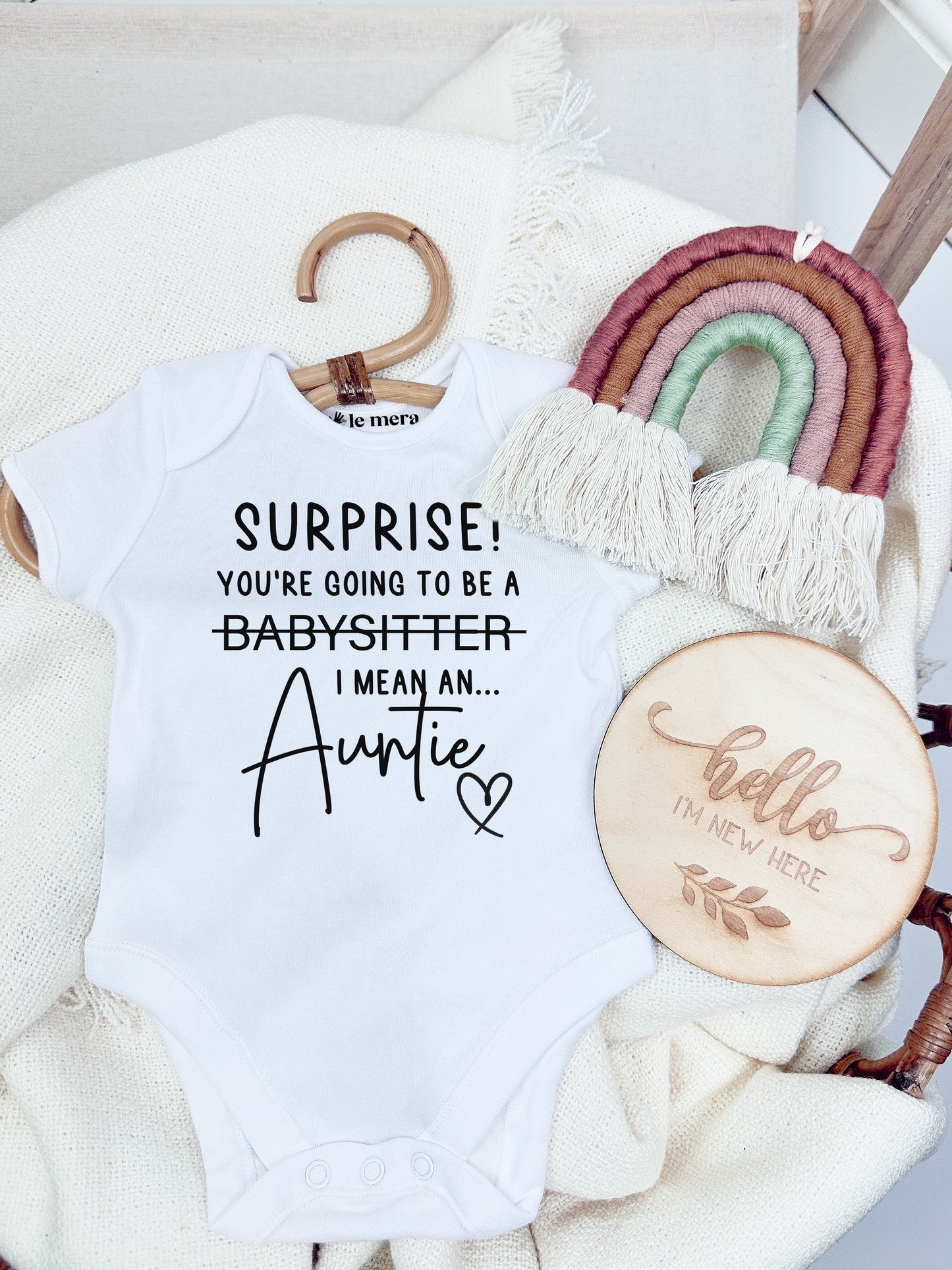 Surprise you're going to be a babysitter Baby Vest, Baby Grow